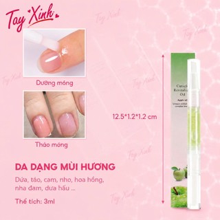 Bút Dưỡng Viền Móng Cuticle Oil – Dưỡng Da Quanh Móng, Mềm Da, Ngừa Xước Măng Rô, Nhiều Mùi Hương Trái Cây