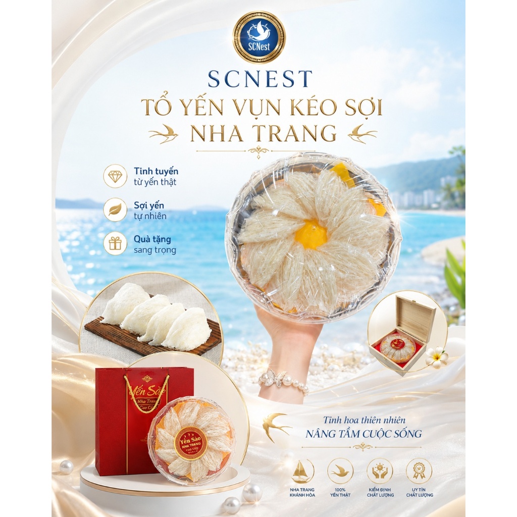 TỔ YẾN KÉO SỢI SCNEST
