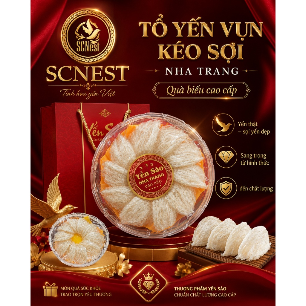 TỔ YẾN KÉO SỢI SCNEST