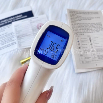 Nhiệt kế điện tử hồng ngoại đo trán không chạm màn hình LCD đo nhanh cho bé người lớn chính xác cao