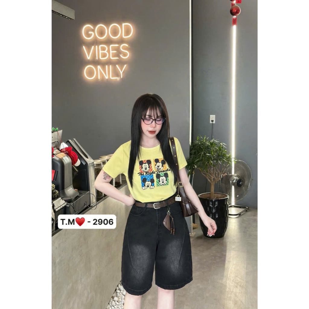 [Sẵn/QC] Quần Ngố Jeans Nữ Họa Tiết Gân Basic Dài 52cm Chất Mềm Tặng Đai #2906