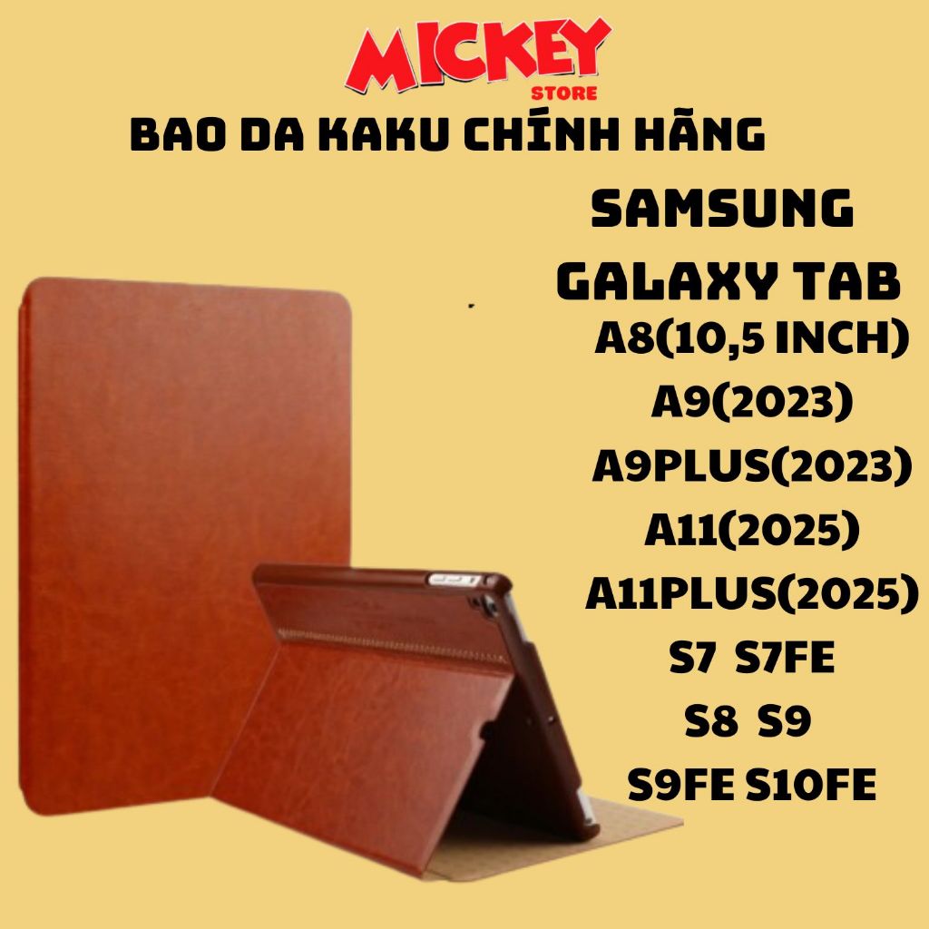 Bao da chính hãng Kaku Samsung Galaxy Tab A11 A11PLus A8 A9 A9Plus S7 S7FE S8 S9 S9FE S6LITE