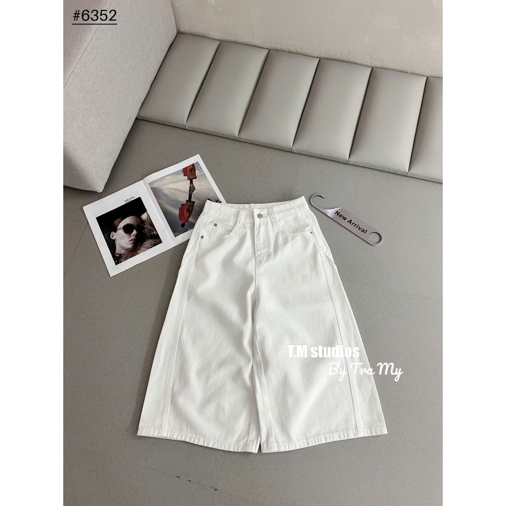 [Sẵn/QC] Quần Ngố Jeans Nữ Dài 70cm Basic Chất Mềm Dễ Phối #6352