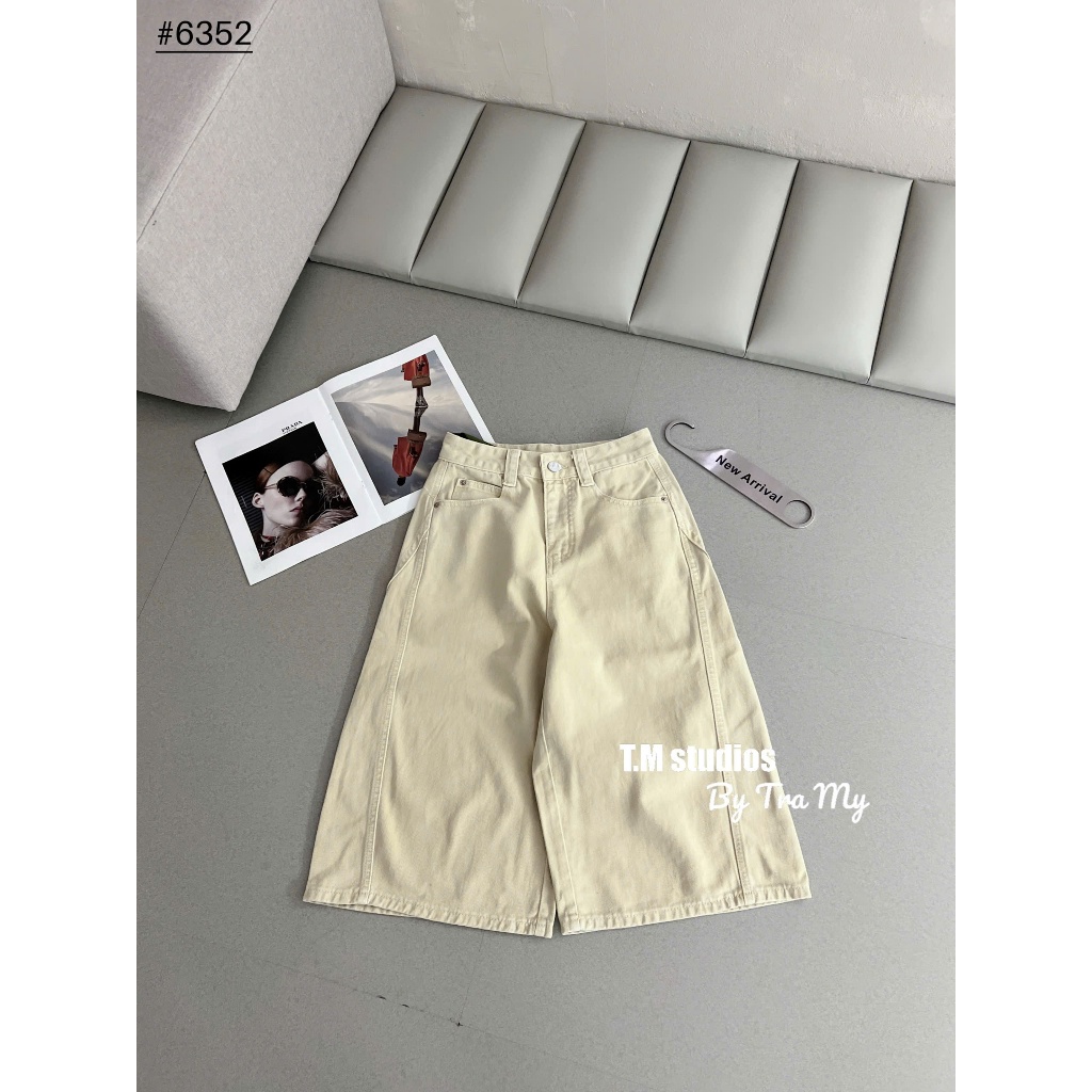 [Sẵn/QC] Quần Ngố Jeans Nữ Dài 70cm Basic Chất Mềm Dễ Phối #6352
