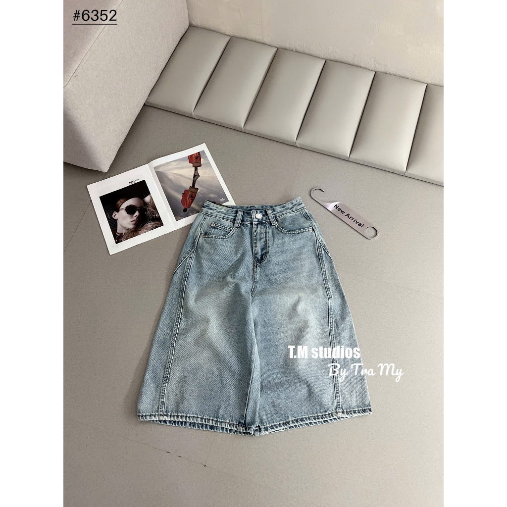 [Sẵn/QC] Quần Ngố Jeans Nữ Dài 70cm Basic Chất Mềm Dễ Phối #6352