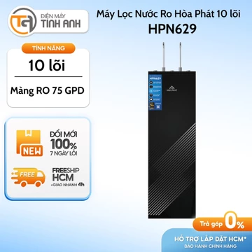 Máy Lọc Nước RO Nóng Nguội Lạnh Hòa Phát HPN629 - Hệ Thống 10 Lõi Lọc [Giao Toàn Quốc]