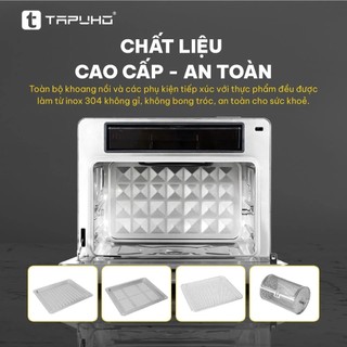 [TAPUHO] Nồi chiên hấp hơi nước Tapuho TMC20 PrimeAI 20L, 82 chế độ, công suất 3000W, BH 30 tháng