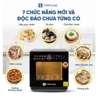 [TAPUHO] Nồi Chiên Hơi Nước TAPUHO TSF16 COLOR PLUS phiên bản 2025 70 chức năng 16L Bảo Hành 30 Th