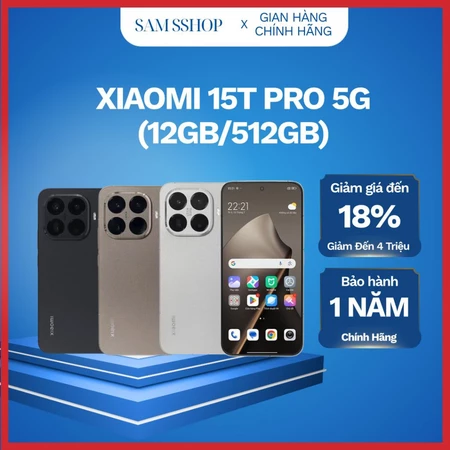 Hàng cũ máy demo Xiaomi 15T Pro 5G (12GB/512GB) - Hàng Chính Hãng, Nguyên Seal, Bảo Hành 2 Năm