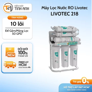 Máy Lọc Nước RO Để Gầm Livotec 218 || LIVOTEC 238 - Hệ Thống 10 Lõi Lọc [Giao Toàn Quốc]