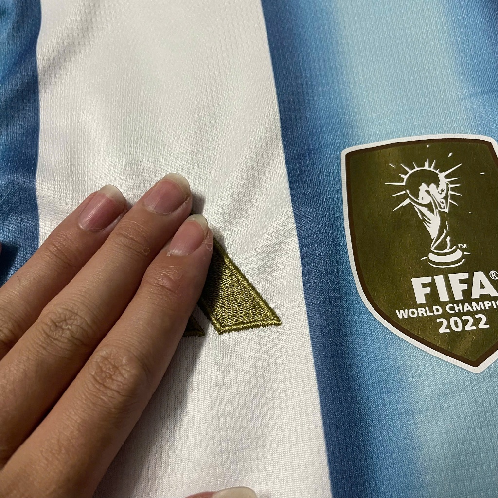 Bộ Quần Áo Bóng Đá ĐT Argentina Sân Nhà WC 2026 - Vải Polyester Gai Thái Cao Cấp