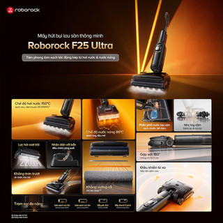 [ROBOROCK] Roborock F25 Ultra máy hút bụi lau nhà hơi nước nóng - Lực hút 22000pa - Bh 24 tháng