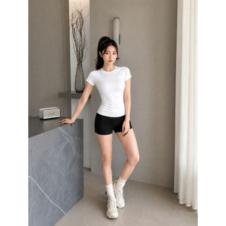 Áo phông nữ tay ngắn, size S,M,L, chất liệu dệt kim từ sợi tổng hợp 100% Nylon AC-MAY
