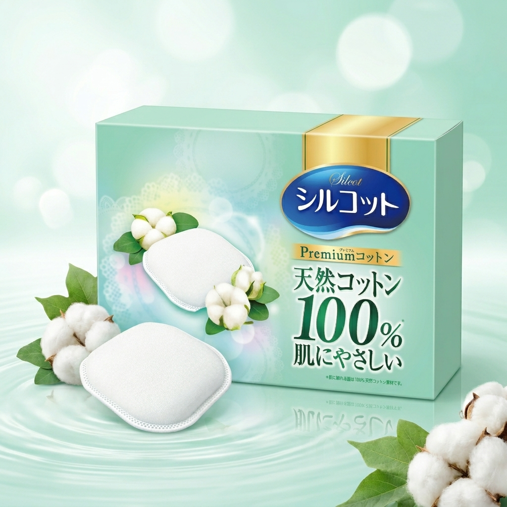 BÔNG TẨY TRANG CAO CẤP SILCOT PREMIUM NHẬT BẢN (100% COTTON TỰ NHIÊN)