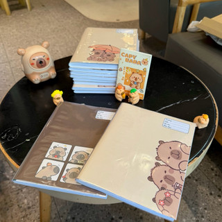 ( XẤP 10 Tờ  SẴN BÌA KIẾNG) Giấy Bao Tập, Giấy Bao Vở, Bao Sách chủ đề Capybara | by Winwin
