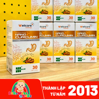 Nano Curcumin Wellcare 30 Viên Hỗ Trợ Dạ Dày Trào Ngược GERD IBS – Babymall & Care