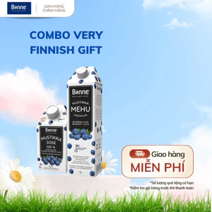 Combo Very Finnish Gift 1 Chai Nước Ép + 1 Chai Trái Cây Nghiền Việt Quất / Nam Việt Quất – Bonne