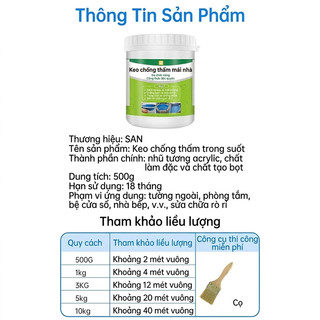 🏡Keo Chống Thấm Nano Bảo Vệ🏡 dùng cho tường sơn chống bong tróc thấm nước