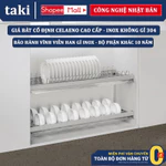 Giá Úp Bát Đĩa Tủ Bếp Trên CELAENO CAO CẤP - Khung Nhôm, INOX Không Gỉ 304 - Bảo Hành Trọn Đời Han Gỉ - Có Thợ Lắp — ảnh 1