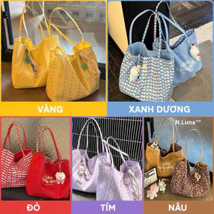 Túi vải 2 mặt full màu đựng cả thế giới