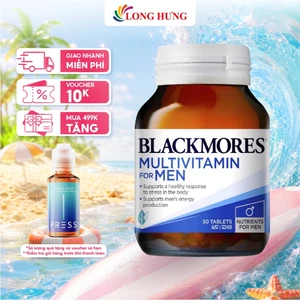 Viên uống Blackmores Men's Multivitamin For Men hỗ trợ sức khỏe nam giới (50 viên)