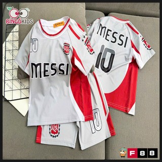 Đồ Bộ Thể Thao Bé Trai Thun Lạnh – Set Bóng Đá 3D Messi Ronaldo Siêu Ngầu