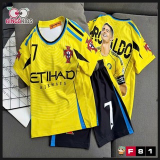 Đồ Bộ Thể Thao Bé Trai Thun Lạnh – Set Bóng Đá 3D Messi Ronaldo Siêu Ngầu