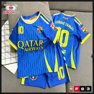 Đồ Bộ Thể Thao Bé Trai Thun Lạnh – Set Bóng Đá 3D Messi Ronaldo Siêu Ngầu