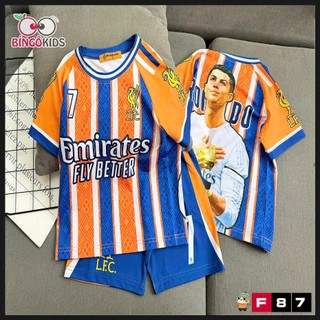 Đồ Bộ Thể Thao Bé Trai Thun Lạnh – Set Bóng Đá 3D Messi Ronaldo Siêu Ngầu
