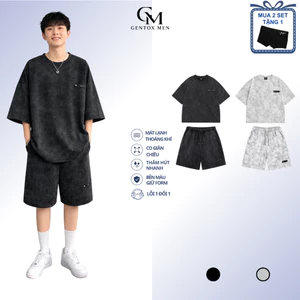 Set Đồ Nam Cộc Tay co giãn Form Rộng Cao Cấp Không Nhăn Xù Thấm Mồ Hôi - BHN99