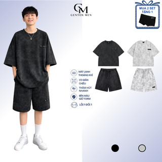 Set Đồ Nam Cộc Tay co giãn  Form Rộng Cao Cấp Không Nhăn Xù Thấm Mồ Hôi - BHN99