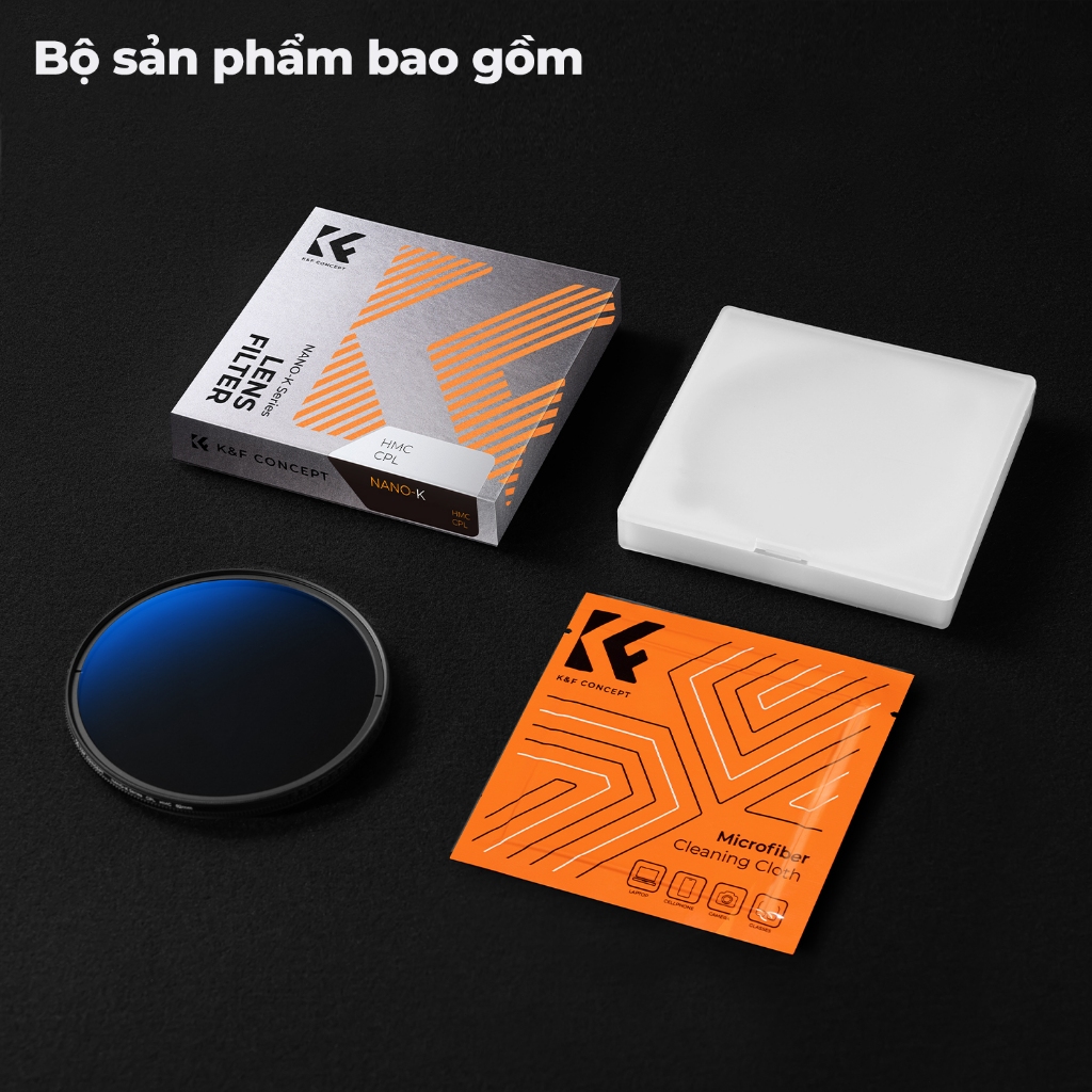 K&F CONCEPT NANO-K CPL Filter Chống Lóa, Khử Phản Xạ, Tăng Độ Bão Hòa Màu & Tương Phản | BigBuy360 - bigbuy360.vn