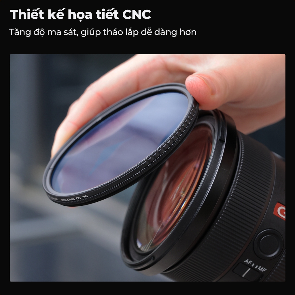 K&F CONCEPT NANO-K CPL Filter Chống Lóa, Khử Phản Xạ, Tăng Độ Bão Hòa Màu & Tương Phản | BigBuy360 - bigbuy360.vn
