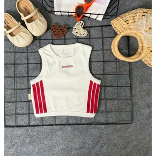Áo Ba Lỗ thun tăm cho bé gái dáng thể thao 9 - 35 kg