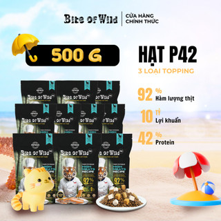 Thức Ăn Cho Mèo Bite Of Wild P42 Combo 10 Gói 50G 42% Protein, Không Ngũ Cốc, Cho Mèo Mọi Lứa Tuổi