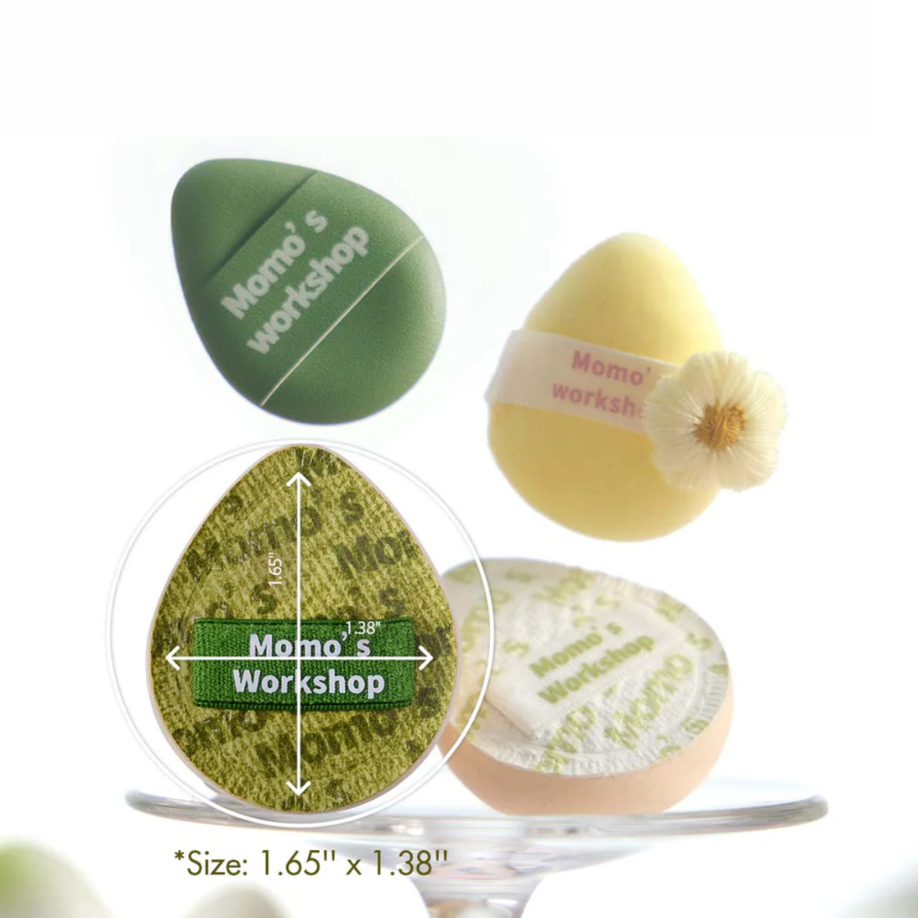 Set Minisize Bông Mút Trang Điểm Cao Cấp Dùng Khô Momo's Workshop Denim Days Petite Momo Medley Garden Sprouts (4pcs)