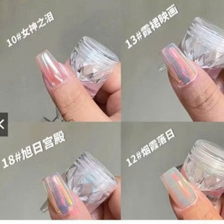 hũ tráng gương bạc nail thiết kế bắt sáng