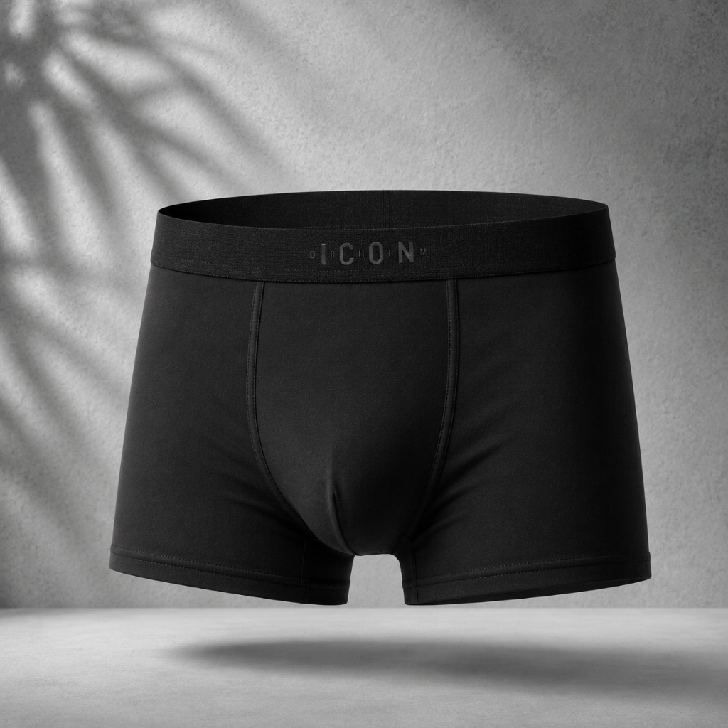 Quần Lót Nam Boxer IC03 Thun Lạnh Cao Cấp Thoáng Khí, Co Giãn 4 Chiều - Combo 5 Cái, Set 5 Màu