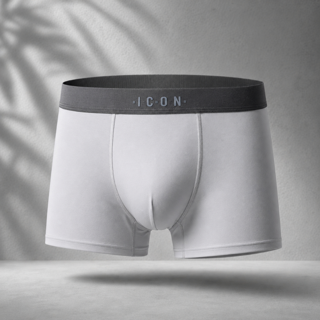 Quần Lót Nam Boxer IC03 Thun Lạnh Cao Cấp Thoáng Khí, Co Giãn 4 Chiều - Combo 5 Cái, Set 5 Màu