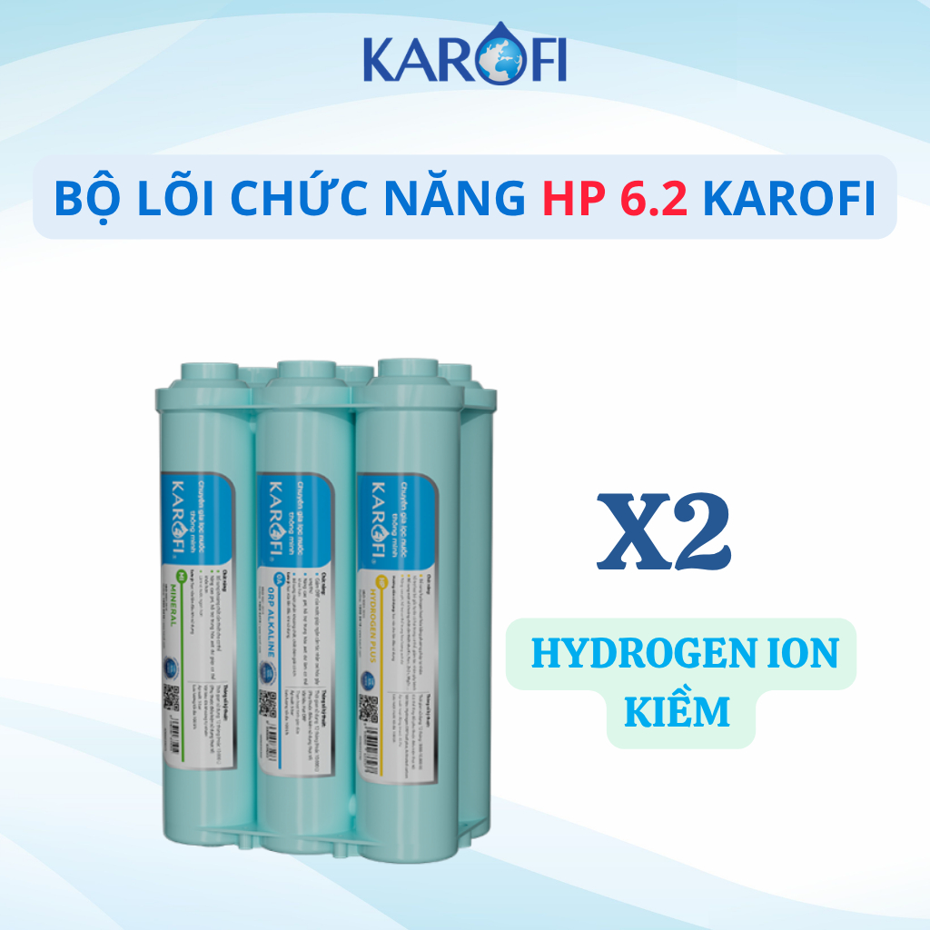 Bộ Lõi Chức Năng HP6.2 Karofi Smax Hiệu Suất Cao X2 Hydrogen Ion Kiềm Dùng Cho Các Máy KAQ-U05, KAQ-U95,KAQ-P95,...