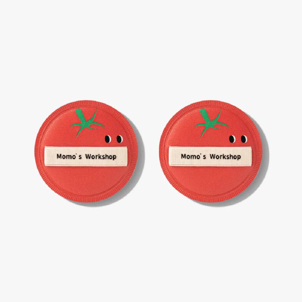 Bông Mút Tán Nền Thiết Kế Cà Chua Momo's Workshop Bento Buddies Airy Mallow Puff - Tommy Tomato (Dry Use) (2pcs)
