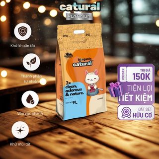 Combo 4 Túi Cát Mèo Catural Platinum – Vón Cục Nhanh - Khử mùi hiệu quả