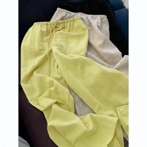 𝗟𝘆 𝗣𝗮𝗻𝘁𝘀 - Quần Linen Tưng vân gỗ