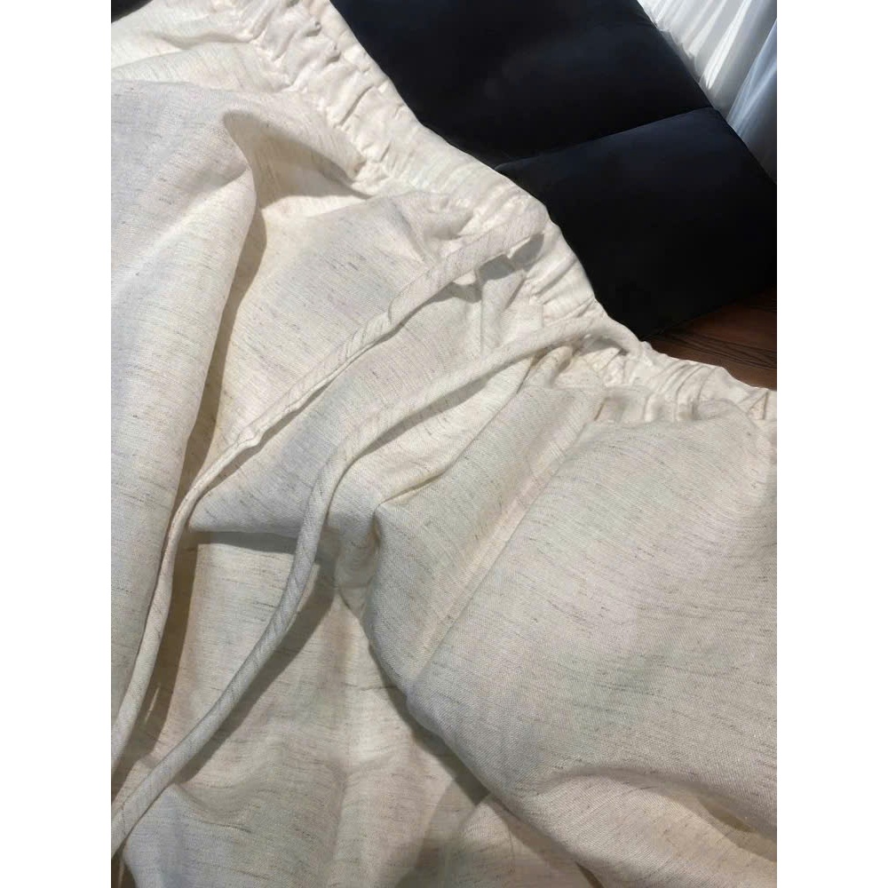 𝗟𝘆 𝗣𝗮𝗻𝘁𝘀  - Quần Linen Tưng vân gỗ