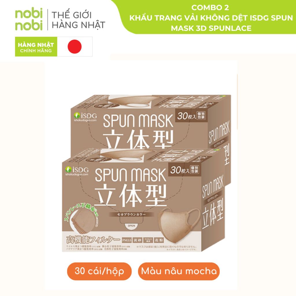 [COMBO 2 Hộp] Khẩu Trang iSDG ngăn bụi mịn kháng khuẩn (Hộp 30/ cái)