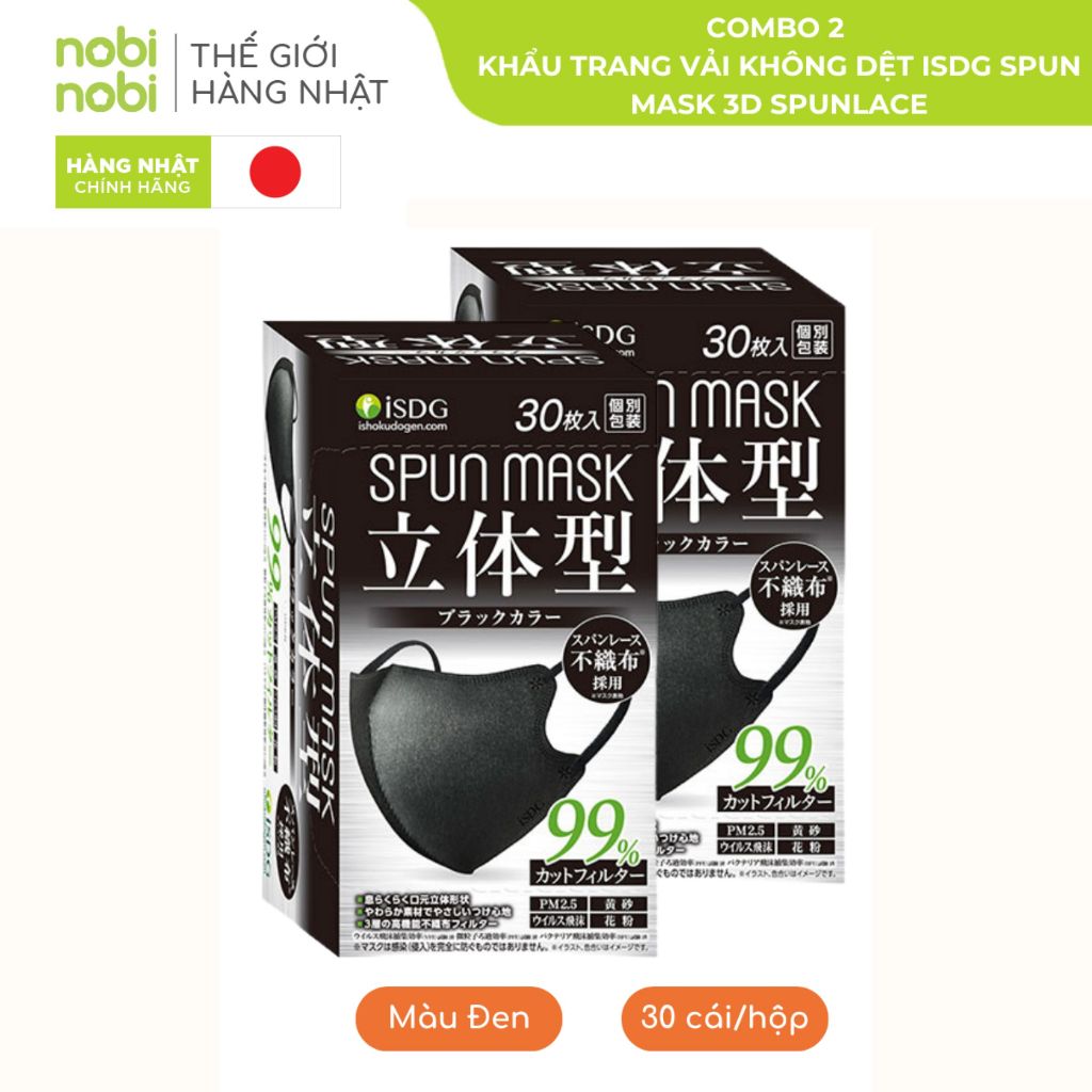 [COMBO 2 Hộp] Khẩu Trang iSDG ngăn bụi mịn kháng khuẩn (Hộp 30/ cái)