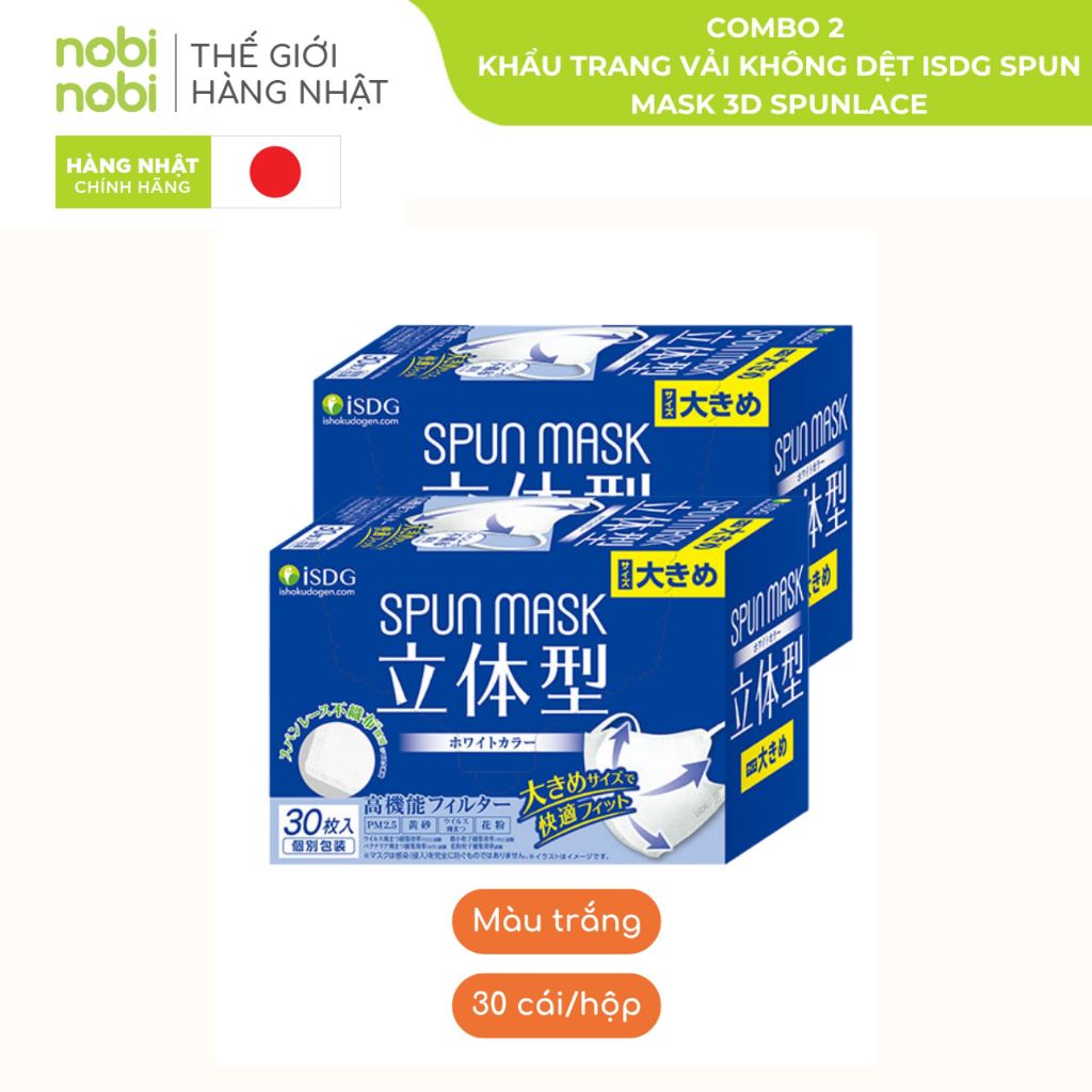 [COMBO 2 Hộp] Khẩu Trang iSDG ngăn bụi mịn kháng khuẩn (Hộp 30/ cái)