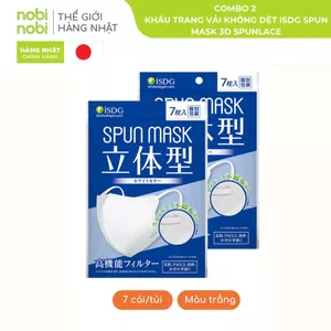 khẩu trang iSDG kháng khuẩn ngăn bụi mịn màu sắc đa dạng quai đeo mềm mại (túi 7/cái)