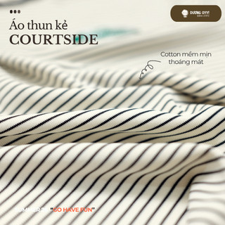 SS26 Áo thun kẻ trẻ em cotton dẻo MEET U size 14-38KG dáng suông style Hàn Quốc | Dương Oyy D010426238