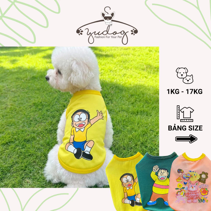 Áo thun cho chó mèo - đồ mặc cho chó mèo thú cưng yudog